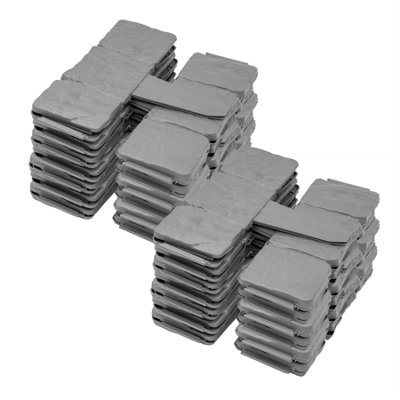 Kct 6 Pack- Stone Slab Garden Lawn Border Edgings60 Pieces Total from B&Q