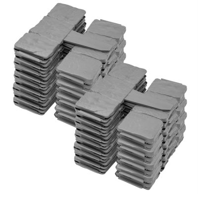 Kct 8 Pack- Stone Slab Garden Lawn Border Edgings80 Pieces Total from B&Q