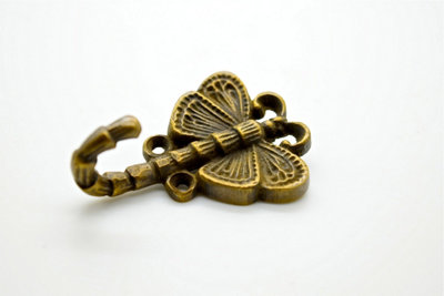 The Foundryman Butterfly Themed Brass Wall Hook from B&Q