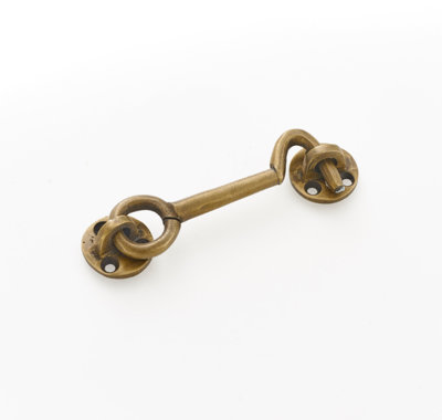 The Foundryman 3 Inch Solid Brass Door Hook Catch from B&Q