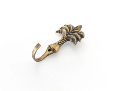 The Foundryman Palm Tree Brass Wall Hooks 3.5 Inch from B&Q