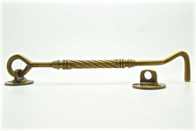 The Foundryman 8.25 Inch Brass Cabin Door Hook from B&Q