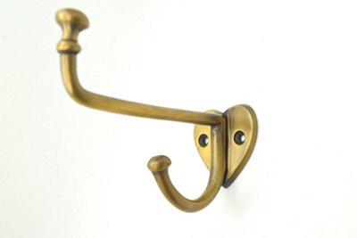 The Foundryman Love Heart Based Long Brass Hook from B&Q
