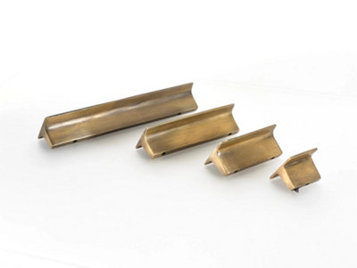 The Foundryman 3.5 Inch Art Deco Solid Brass Handle from B&Q