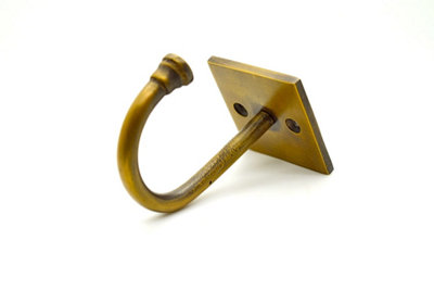 B&Q -  Solid Brass Curtain Tie Back Hooks