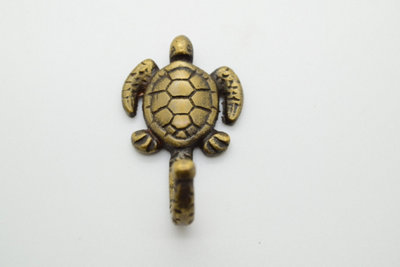 The Foundryman Turtle Themed Solid Brass Wall Hook from B&Q