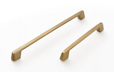 The Foundryman 7 Inch Simple Solid Brass Bar Kitchen Handle from B&Q