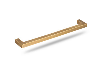 The Foundryman 7.75 Inch Straight Flat Bar Solid Brass Handles from B&Q