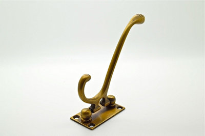 The Foundryman Solid Brass Folding Bathroom Hook from B&Q