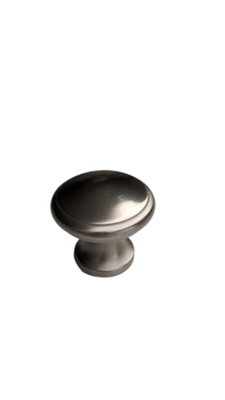 The Foundryman 1 1/2 Inch (3.9Cm) Vintage Round Drawer Pull Solid Brass With Steel Finish