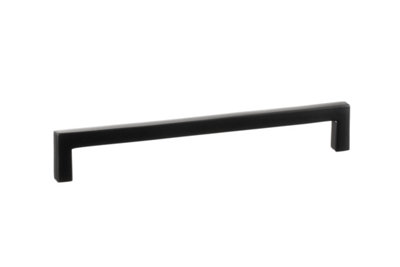 The Foundryman 5.25 Inch Straight Flat Bar Solid Brass Handles With Black Powder Coat from B&Q
