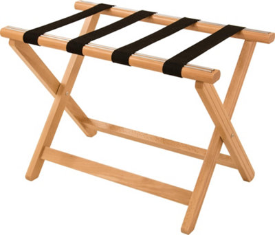 Corbett Corby York Wooden Luggage RackLight Wood from B&Q