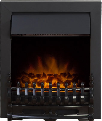 B&Q -  Blenheim Electric Fire In Black