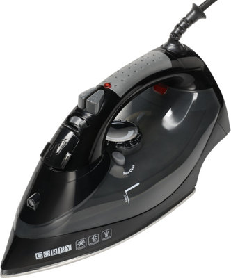 Corby of Windsor Corby Sherwood Hotel Collection 200W Steam Iron In Black from B&Q