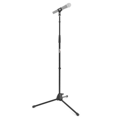 Tiger MCA21-BK Straight Microphone Stand - Black | Tripod Base Adjustable Mic Stand - Image 3