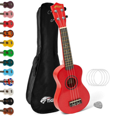 B&Q -  Soprano Beginners Ukulele With Gig BagFelt Pick & Aquila Strings - Image 3