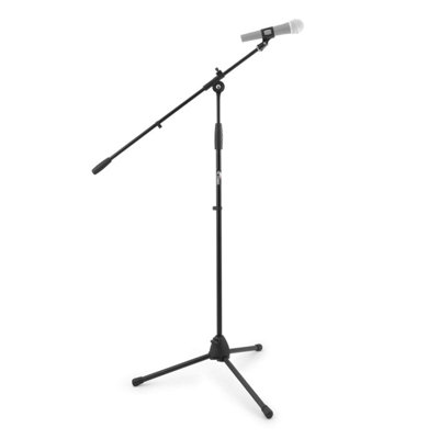 Tiger Music Mca68-Bk Microphone Boom Stand, Mic Stand With Free Mic Clip - Neutral - Image 2