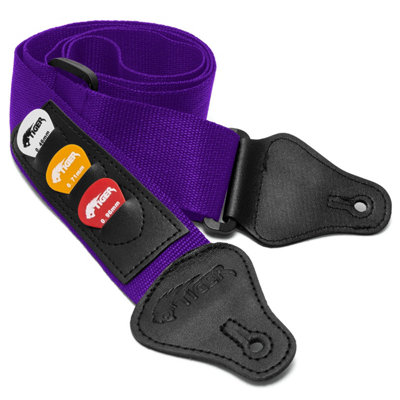 B&Q -  Guitar Strap With Pick Holders & Picks - Image 3