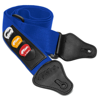 B&Q -  Guitar Strap With Pick Holders & Picks - Image 3