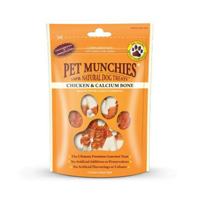 Pet Munchies Chicken and Calcium Bones Dog Treats, Premium Dog Chews with Natural Real Meat, Low in Fat and High in Protein 100g - Image 8