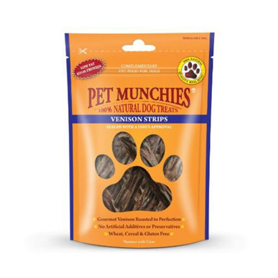 Pet Munchies Venison Strips 75G X 1 Pack from B&Q