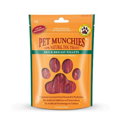 Pet Munchies Duck Breast Fillets 80G X 1 Pack from B&Q