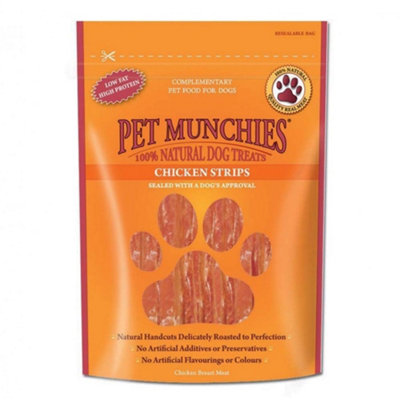 Pet Munchies Chicken Strips Natural Gourmet Dog Treats 8 x 90g Packs - Image 6