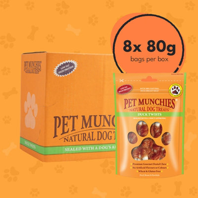 Pet Munchies Duck Twists8 X 80G from B&Q