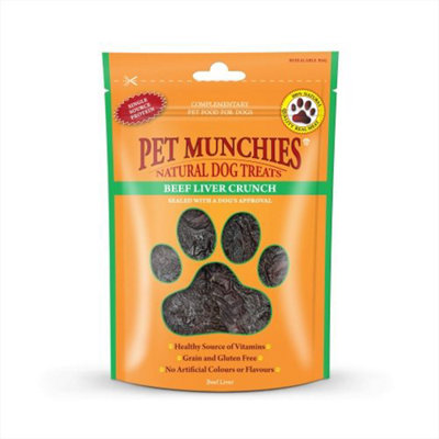 Pet Munchies Beef Liver Crunch 90G1 X PackSingle Pack from B&Q