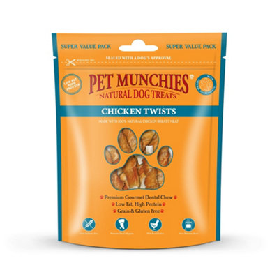 Pet Munchies Grain Chicken Twists (Pack Of 3) 290G