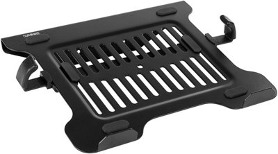 Duronic Dml7 Laptop Attachment StandFor LaptopTablet Or MacbookVesa 75/100Compatible With Duronic Desk MountsBlack from B&Q