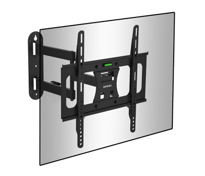 Duronic Tvb109s Full Range Tv Bracket, Swivel And Tilt Wall Mount With Vesa 400X400 For Flat Screen Television 23-55"