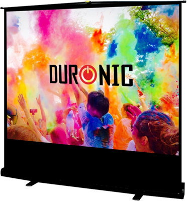 Duronic Floor Projector Screen Fps80 /43 80 Inch Portable Projection Screen For Home Cinema School 4:3 Wall Ceiling Hd Uhd 4K from B&Q