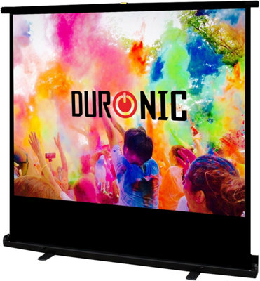 Duronic Floor Projector Screen Fps100 /43 100 Inch Portable Project Screen For Home Cinema School 4:3 Wall Ceiling Hd Uhd 4K from B&Q