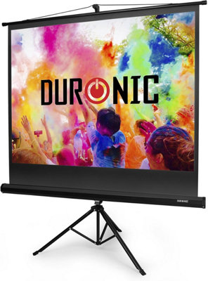 Duronic Tripod Projector Screen Tps60/43 60 Inch Standing Portable Movie Video Screen 4:3 For School Office Home Cinema With Stand from B&Q