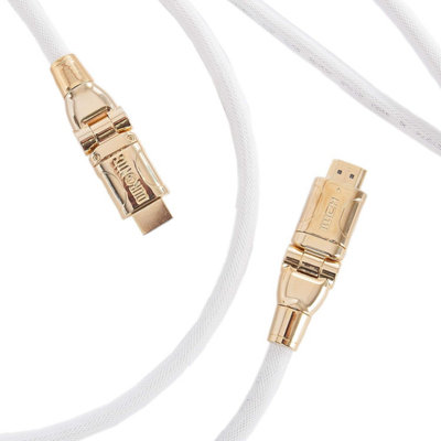 Duronic Hdmi Cable Hdc01 /5 5 Metre 2160P 4K Ultra-Speed Ethernet Lead 24K Gold Plated Male Connectors For Ps5 Xbox PcWhite from B&Q
