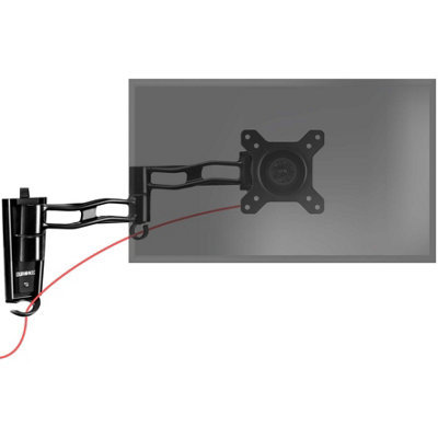 Duronic Dm35W1X3 1-Screen Monitor ArmWall Mount With Vesa BracketAdjustable Height Tilt Swivel8Kg13-27Black from B&Q
