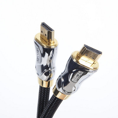 Duronic Hdmi Cable Hdc04 /1 1 Metre 2160P 4K Ultra-Speed Ethernet Lead 24K Gold Plated Male Connectors For Ps5 Xbox PcBlack from B&Q