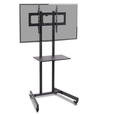 Duronic Tvs5T1 Tv Stand And Tilting Monitor BracketWheeled Trolley Mount With Vesa 600X400 For Flat Screen Television 32-70" from B&Q