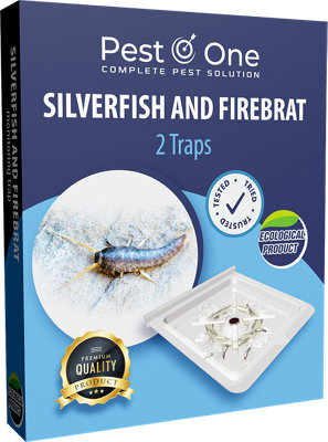 Pest O One Advanced Silverfish Firebrat Monitoring Trap Eco-Friendly Adhesive Traps (Pack Of 21 Box) Get Rid Of Silverfish Infestation from B&Q
