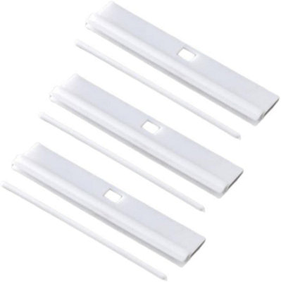 SISI UK Diy Adjustable Vertical Blind Hanger 127mm Replacement White Hangers For Slats Louvre First Blinds Slats Accessories Pack Of 20 from B&Q