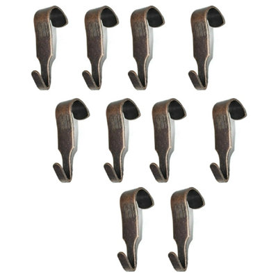 SISI UK Picture Rail Hooks Bronze Narrow Picture Rail Hooks Heavy Duty Gallery Hanging Moulding Hooks Mirror Photo Frame Hanging 10 Packs from B&Q
