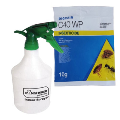 Pest O One Digrain C40 Wp (Ficam Alternative) Wasps Fleas Bedbugs & Cockroaches Killer Kit from B&Q