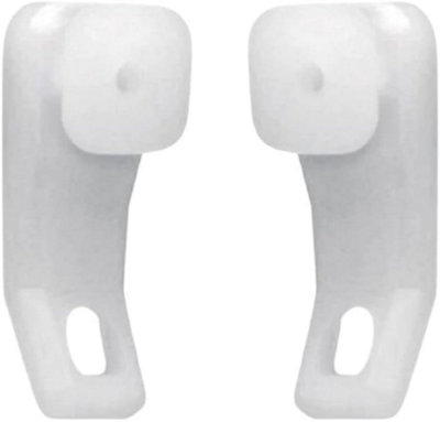 SISI UK Curtain Track Glider Hooks White Plastic Integra Curtain Rail Track Hooks Slider For Window And Shower Curtain Pack Of 20 from B&Q