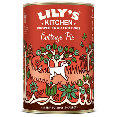 Lily's Kitchen Grain/Green Wet Dog Tin Cottage Pie (Pack Of 6) 400G