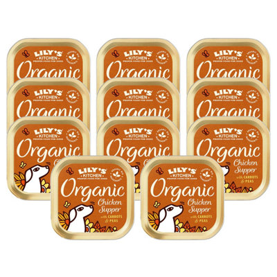B&Q -  Organic Chicken SupperGrain-Free Adult Dog Wet Food11 X 150G