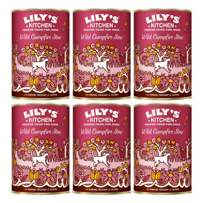 Lily's Kitchen Wild Campfire Stew Dog Food - Venison, Pheasant & Salmon - Grain-Free - 400g Tin - Image 6