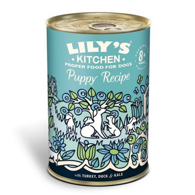 Lily's Kitchen Wet Dog Tin Puppy Recipe Turkey & Duck 400G (Pack Of 6) from B&Q