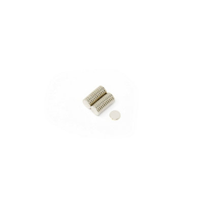 N42 Neodymium Disc Magnet6mm Dia X 1mm Thick0.35Kg Pull (Pack Of 20) from B&Q