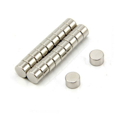 N42 Neodymium Magnet For ArtsCraftsModel MakingDiyHobbiesOffice And Home8mm Dia X 5mm Thick1.9Kg PullPack Of 20 from B&Q